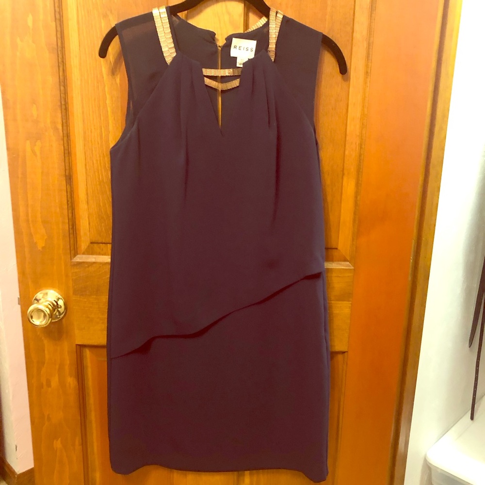 Reiss Dress Navy Sz 4